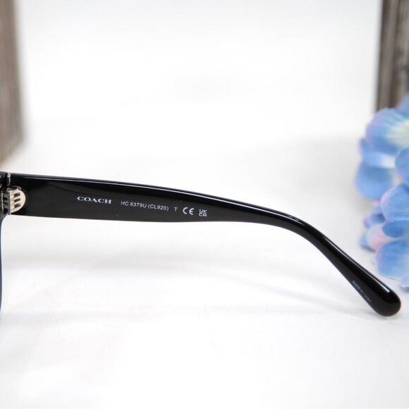 Coach 0HC8379U Grey Pearl Logo Signature Acrylic Metal Sunglasses NWT Case - Picture 3 of 8